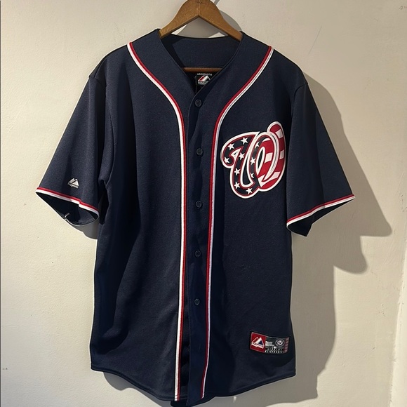 Majestic Other - Washington Nationals Bryce Harper Limited Edition Navy Blue Baseball Jersey